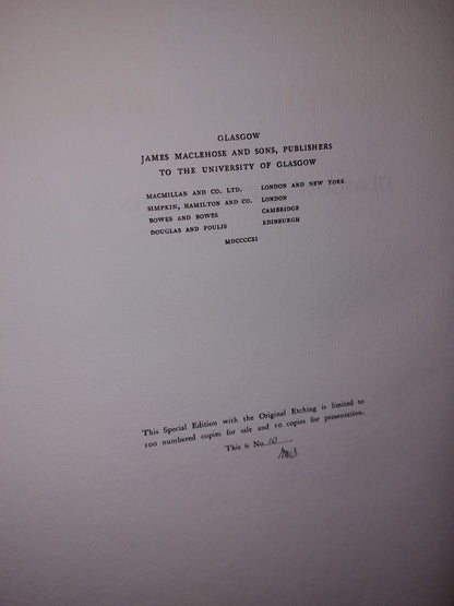 Glasgow Fifty Drawings by Muirhead Bone (1911) Limited Special Edition T R Annan2