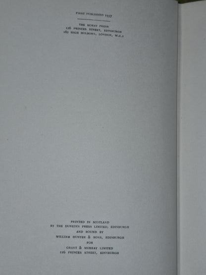 The Peat-Fire Flame Alasdair Alpin Macgregor Dunedin Press 19375