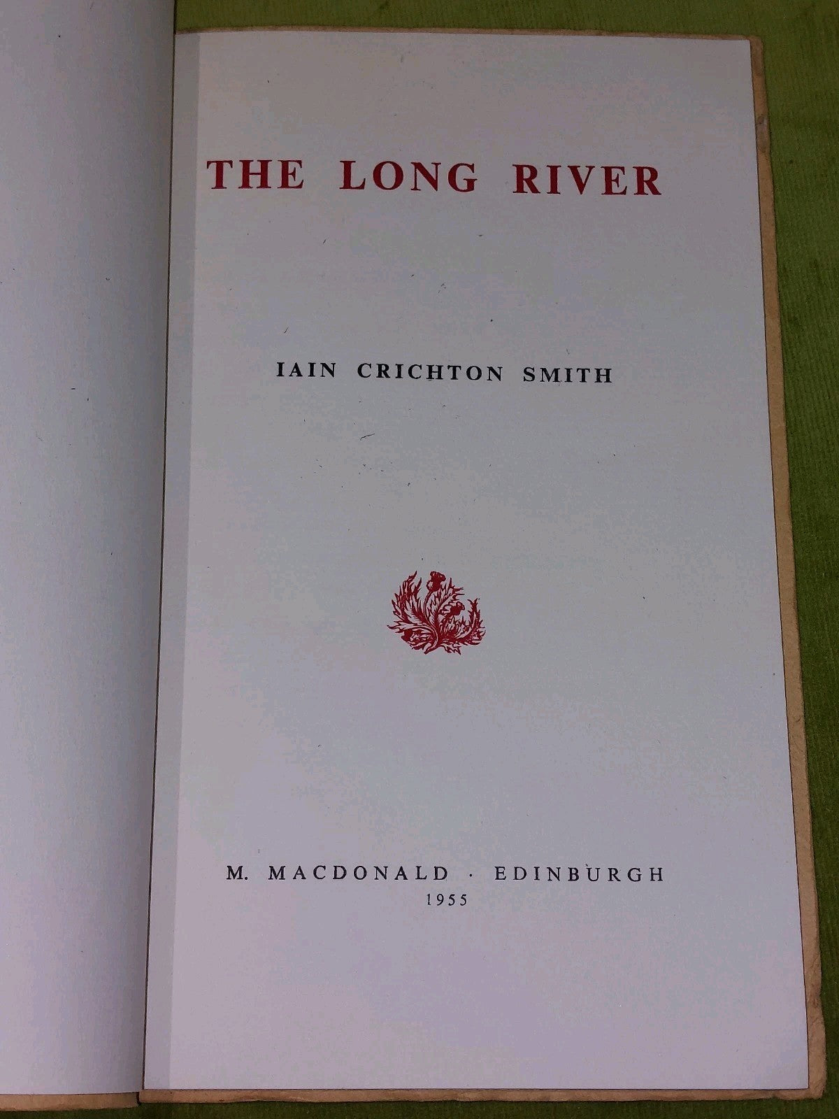 The Long River by Iain Crichton Smith PB booklet (1955) authors first collection3