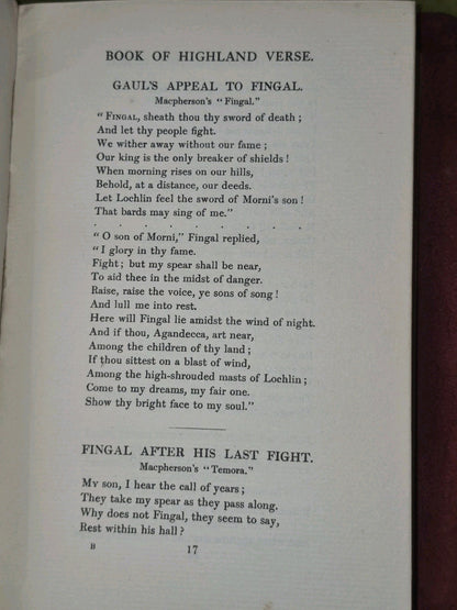 The Book of Highland Verse an English Anthology 1912 Dugald Mitchell9