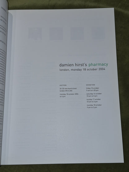 SOTHEBY'S DAMIEN HIRST'S PHARMACY LONDON OCTOBER 18 2004 Softcover #1660295