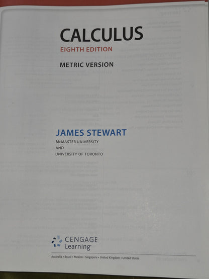 James Stewart Calculus Metric Version 8E 2016 Hardback3