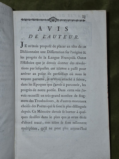 1766 Dictionnaire du Vieux Langage Francois by M. Lacombe5