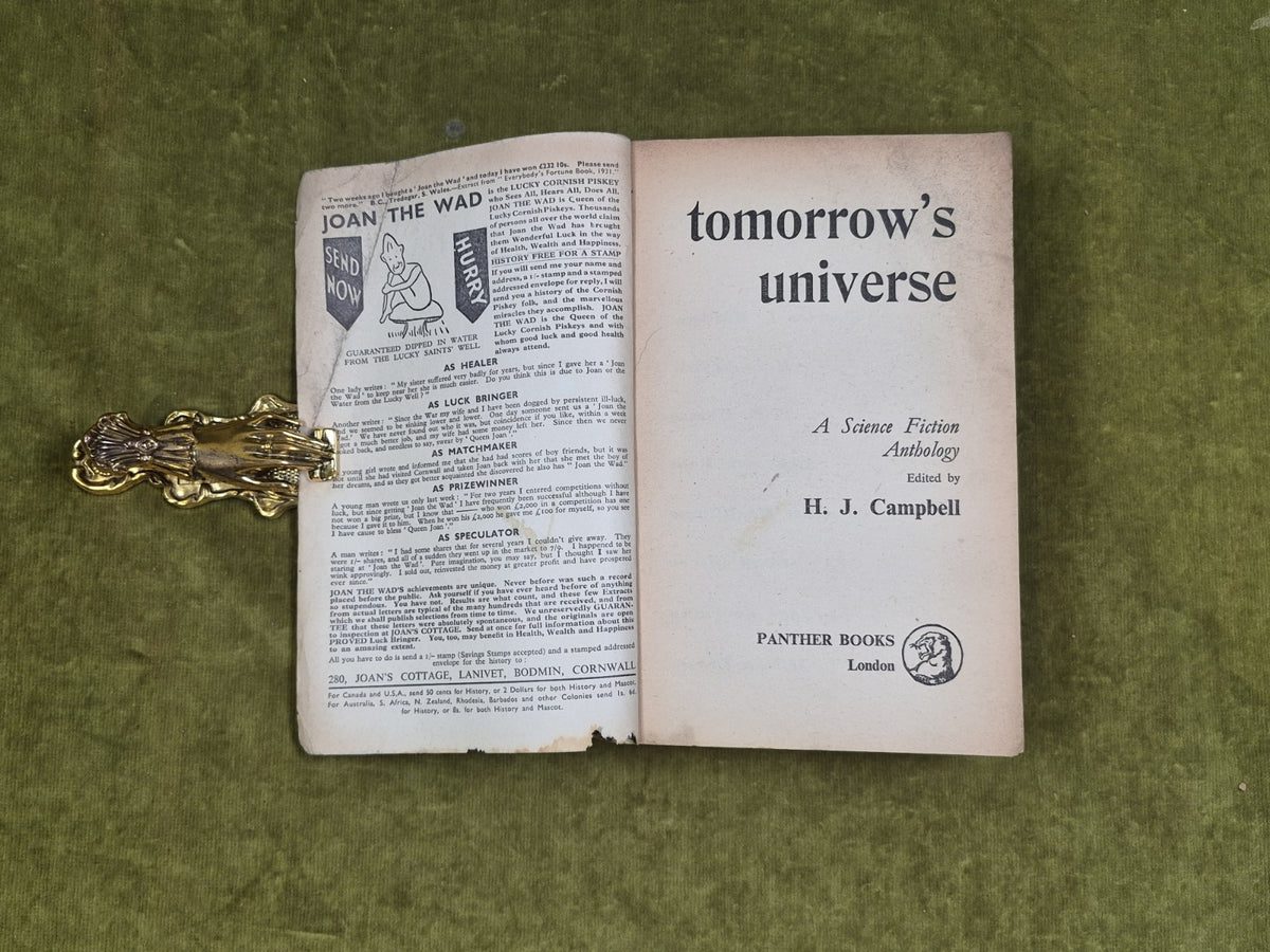 Tomorrow's Universe by H.J. Campbell HC First Edition  Very Good 19533