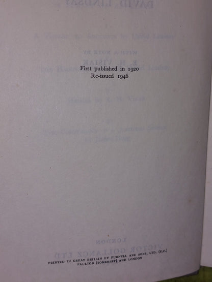A VOYAGE TO ARCTURUS By DAVID LINDSAY (1946) Second Edition5