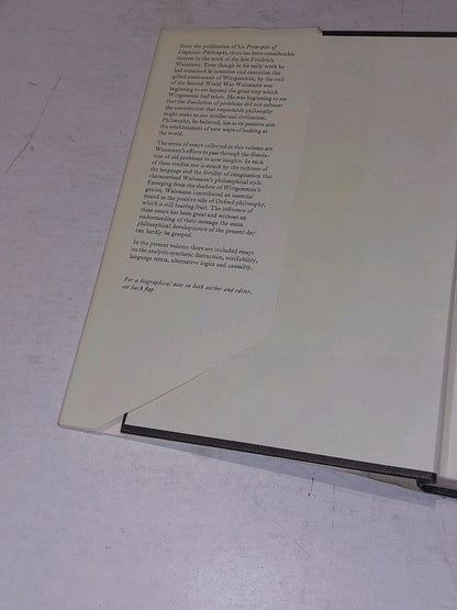 How I See Philosophy - F. Waismann & R. Harre (1968) Hb Book With Dj2