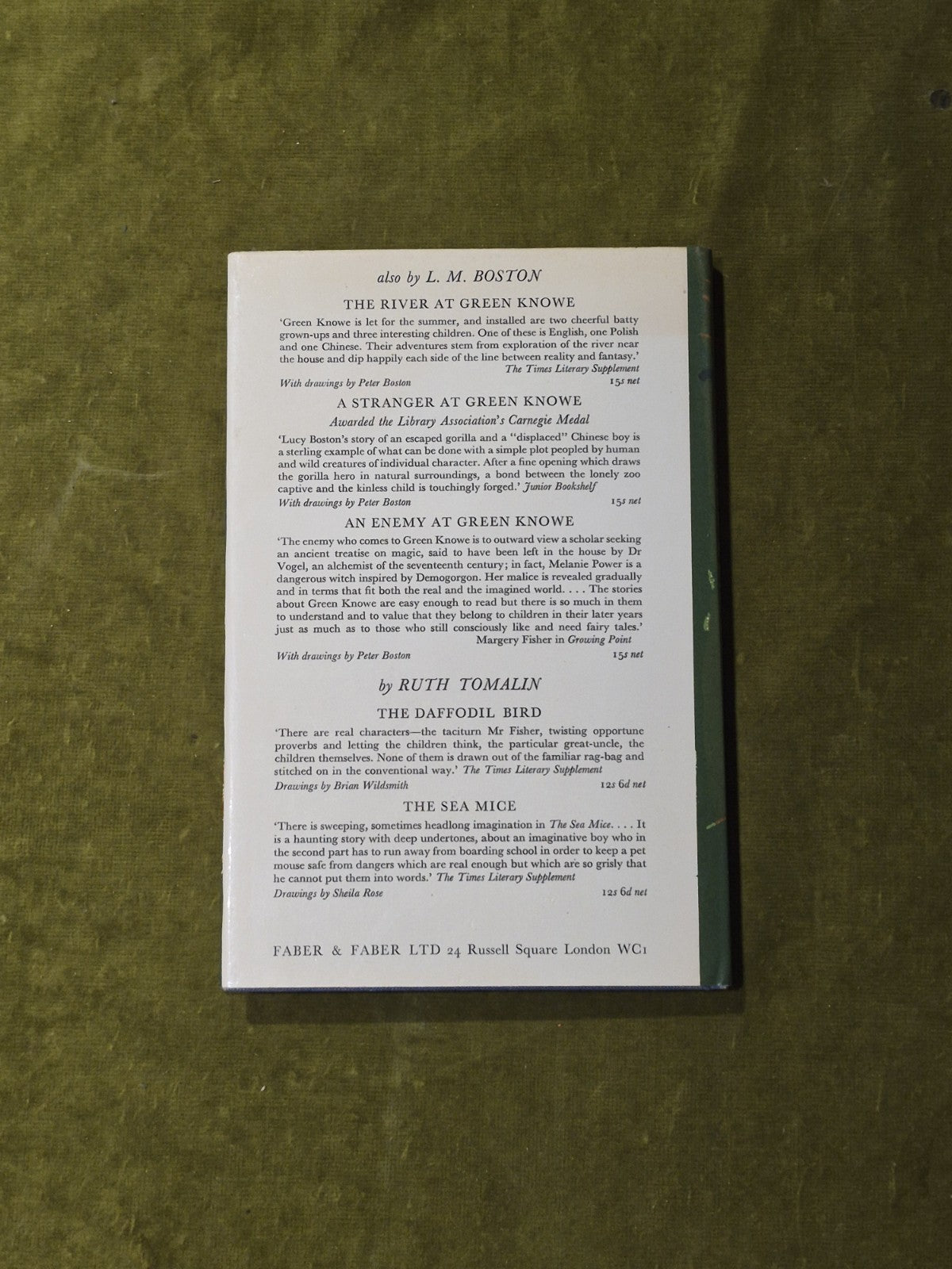 THE SEA EGG - L. M. Boston - Hardcover Book 1967 1st Edition1