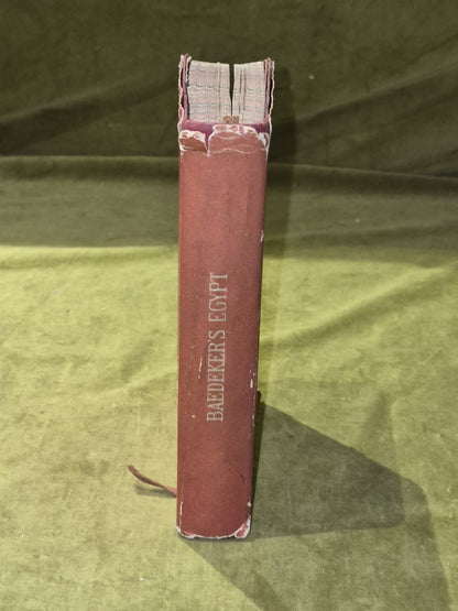 Baedeker's Egypt & the Sudan 8th Revised Edition 1929 HB DJ2