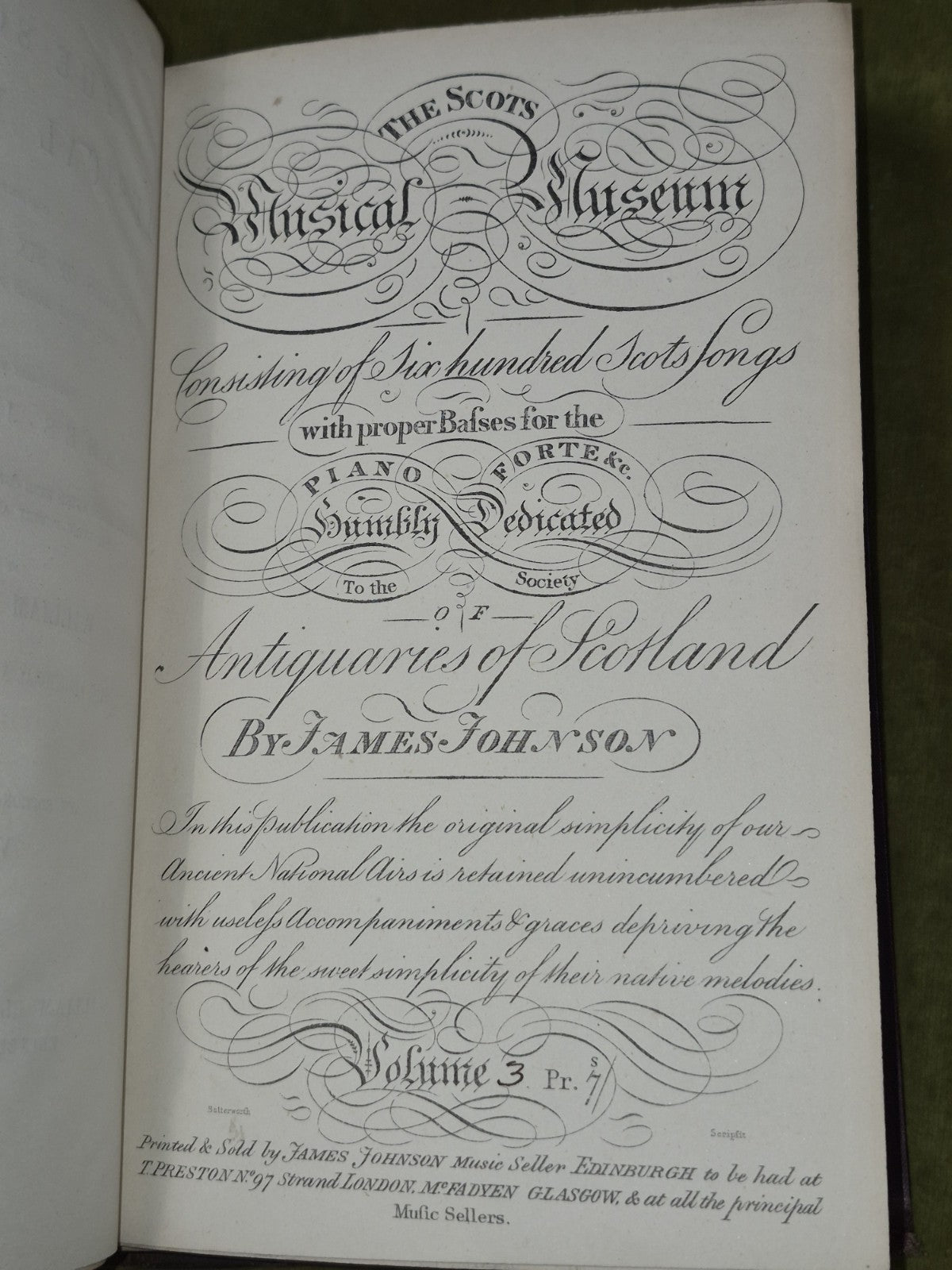The Scots Musical Museum Burns 1853 William Blackwood William Stenhouse8