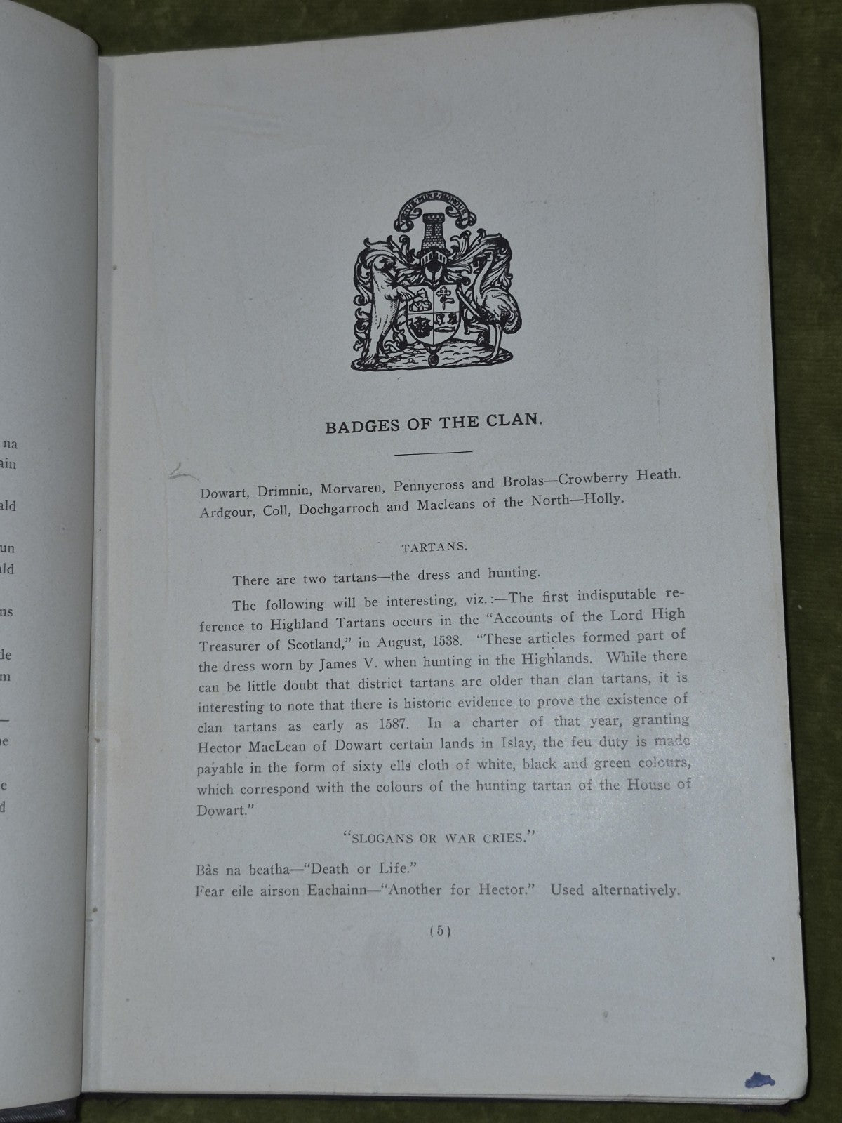 Renaissance of Clan Maclean 1913 Dubhaird Caisteal 5