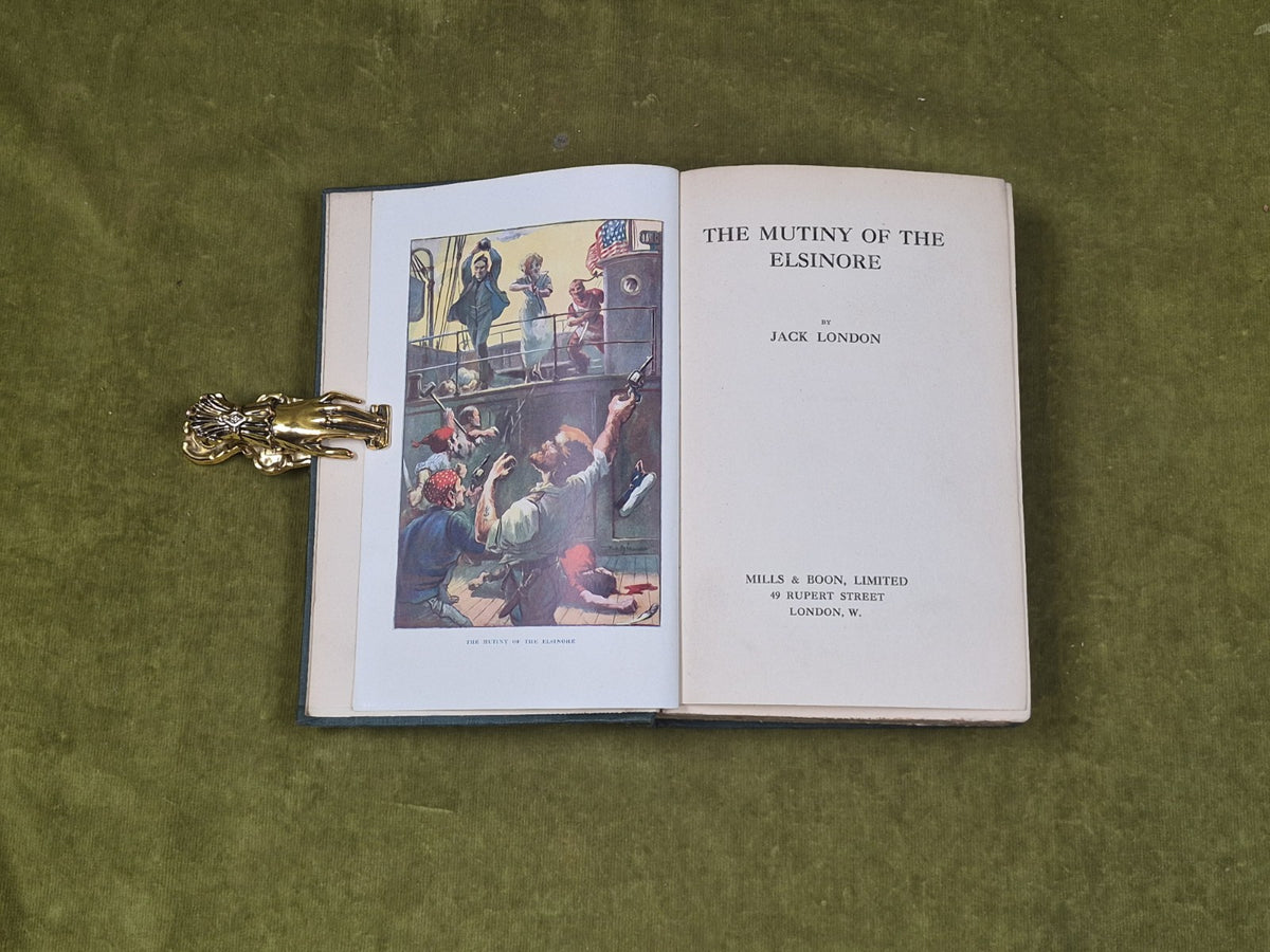 The Mutiny of the Elsinore - Jack London 1915 1st UK Edition , Mills & Boon3