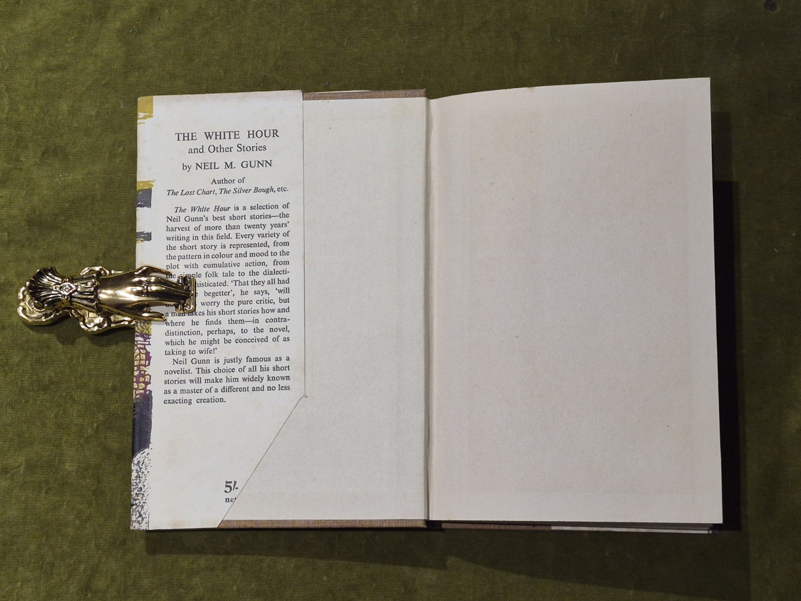 The White Hour - Neil M Gunn - 1950 1st Ed Faber & Faber HB DJ VGC4