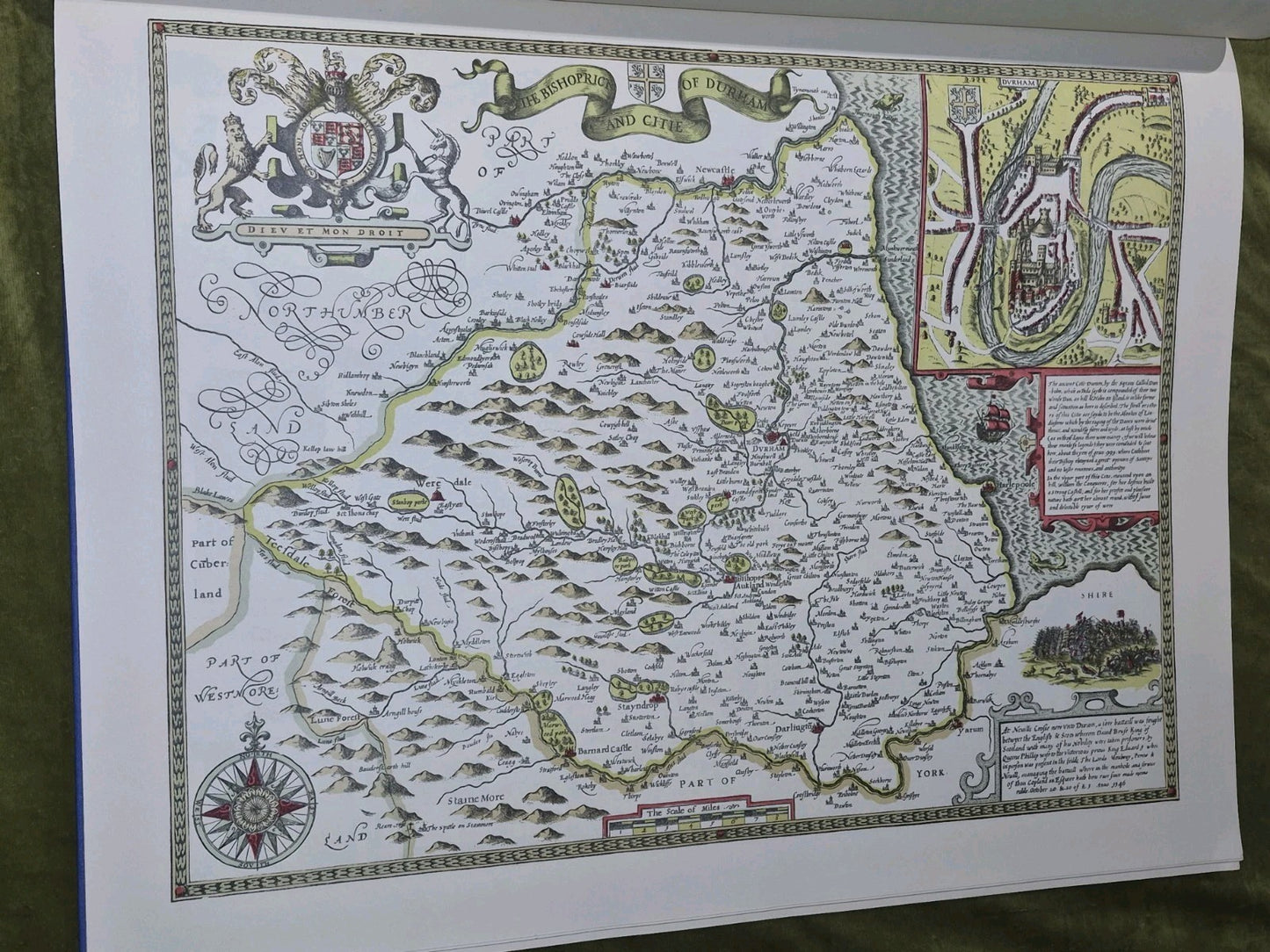 John Speed Maps 1611 GREAT BRITAINE Roach Bridge Paper Company Centenary 1975.8