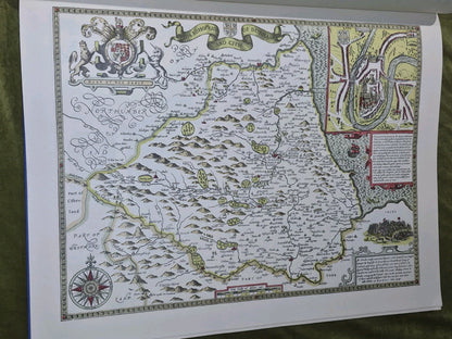 John Speed Maps 1611 GREAT BRITAINE Roach Bridge Paper Company Centenary 1975.8