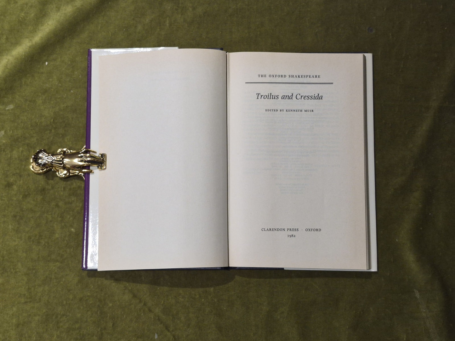 The Oxford Shakespeare - Troilus and Cressida - Ed. Kenneth Muir VGC HB DJ4
