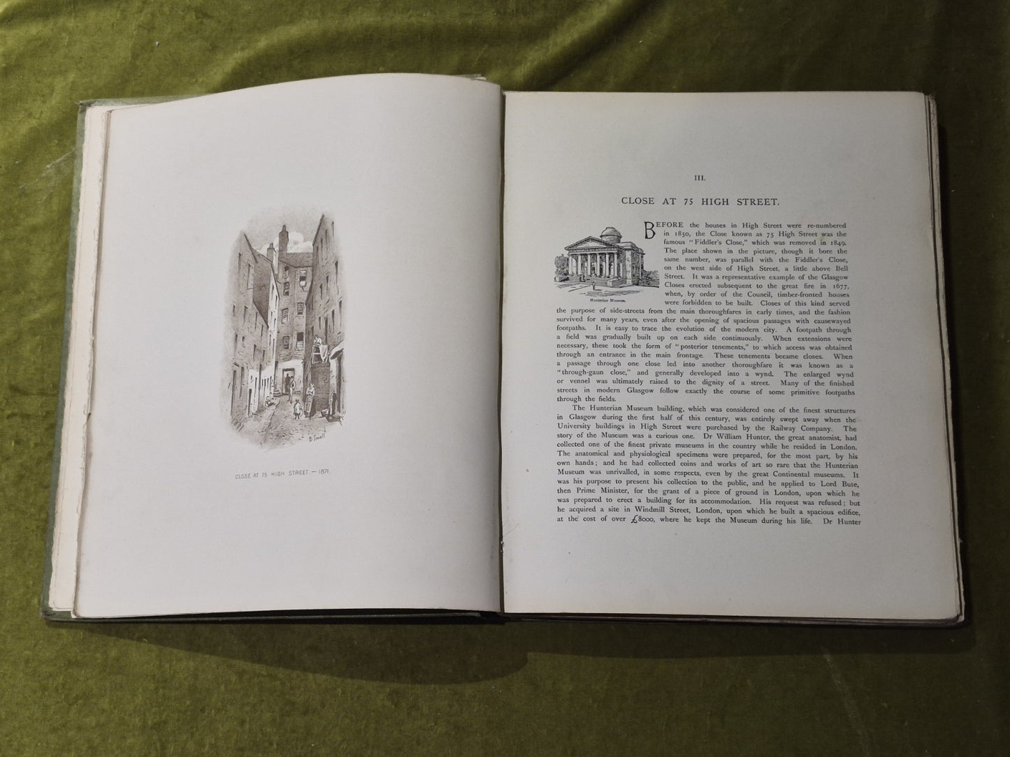 By-Gone Glasgow : Sketches of Vanished Corners - David Small , Morrison 18964