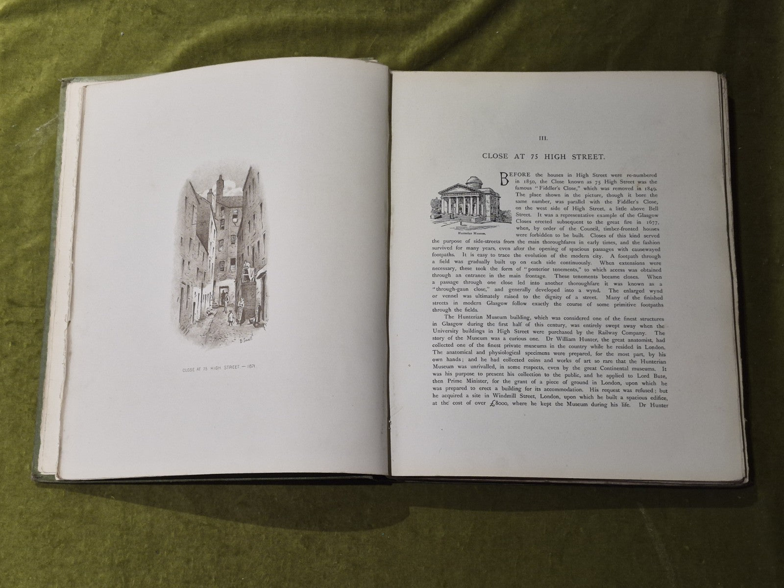 By-Gone Glasgow : Sketches of Vanished Corners - David Small , Morrison 18964