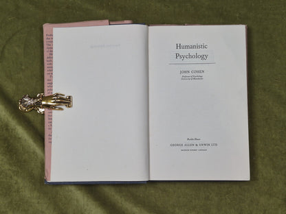 Humanistic Psychology - John Cohen , George Allen & Unwin 1958 1st HB DJ3