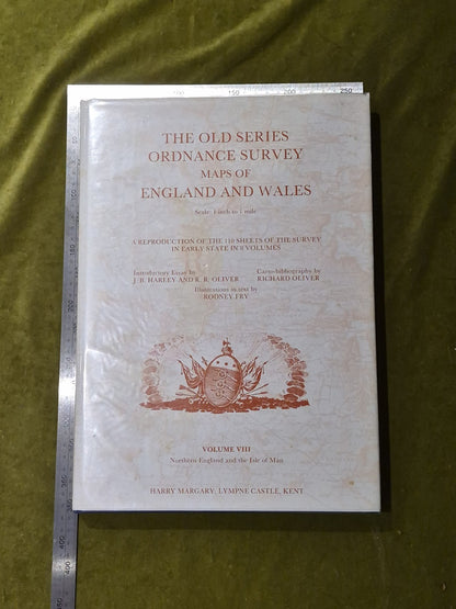 Old Series Of Ordnance Survey Maps Of England and Wales Vol 8 VIII HB DJ 19913