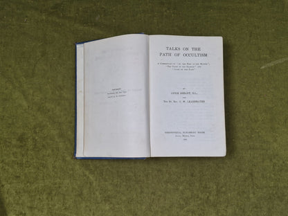 TALKS ON THE PATH OF OCCULTISM - 1926 1st Ed. - Besant & Leadbeater , Ex Lib4