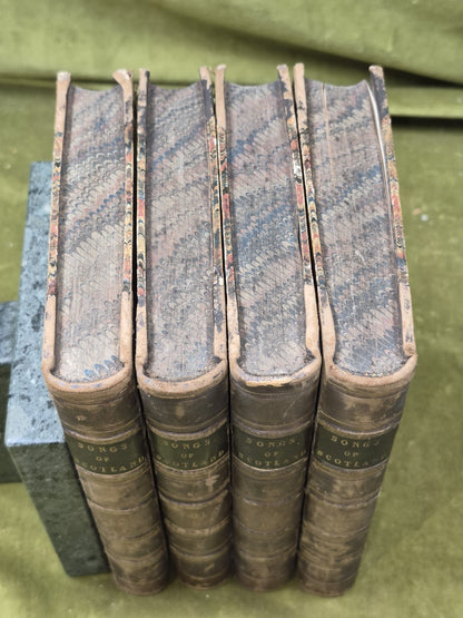Songs of Scotland Ancient Allan Cunningham First Edition 1825 Complete Set1