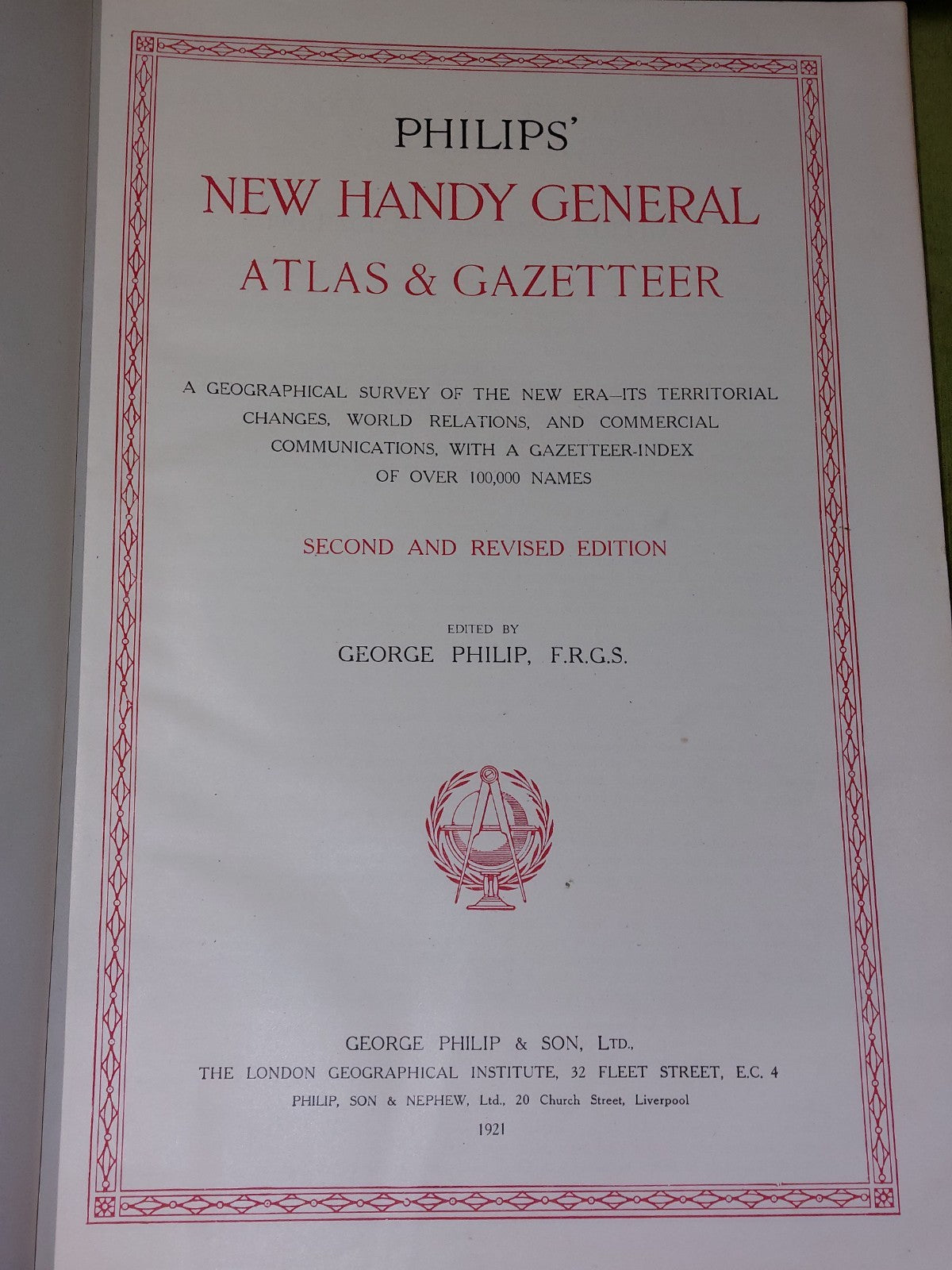 Philips' New Handy Atlas and Gazetteer  19219