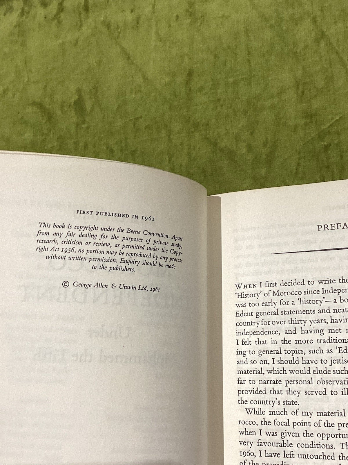 Morocco Independent Under Mohammed The Fifth  Rom Landau (1961) 1st Ed Hb Dj6