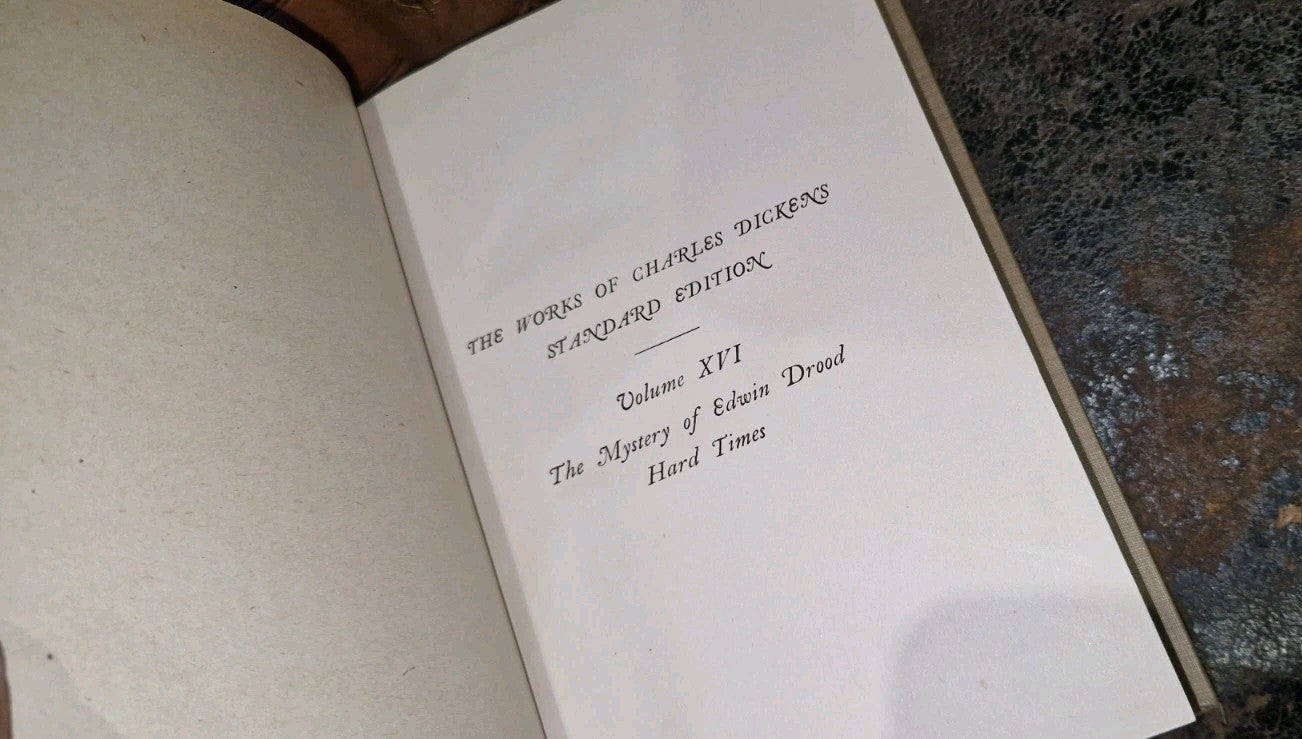 THE WORKS OF CHARLES DICKENS - 20 Volume Set In Leather GRESHAM 1912 VGC11