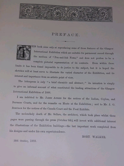 Pen And Ink Notes at the Glasgow Exhibition 1888 Raffles Davidson Robert Walker7