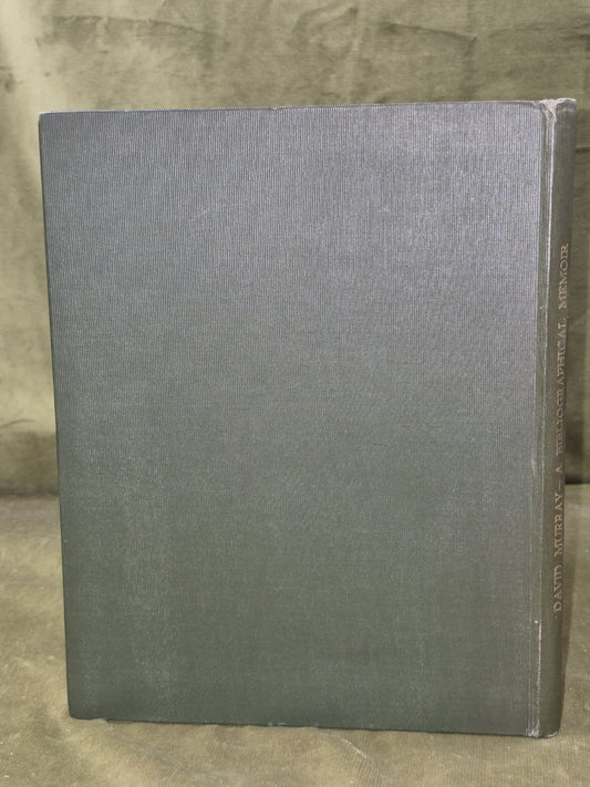 David Murray A Bibliographical Memoir By Sylvia W. Murray 19331