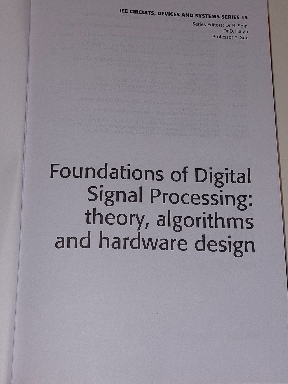 Foundations of Digital Signal Processing by Patrick Gaydecki (2004)2