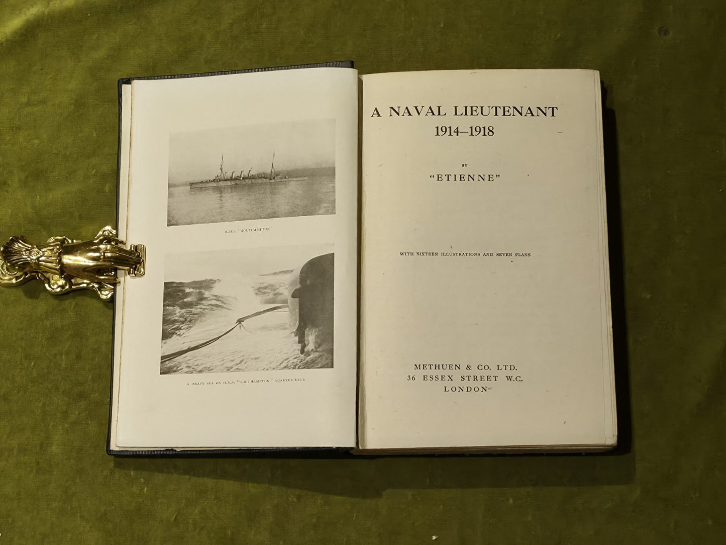 A Naval Lieutenant, 1914-1918, by "Etienne", 1919 Methuen 1st Edition6