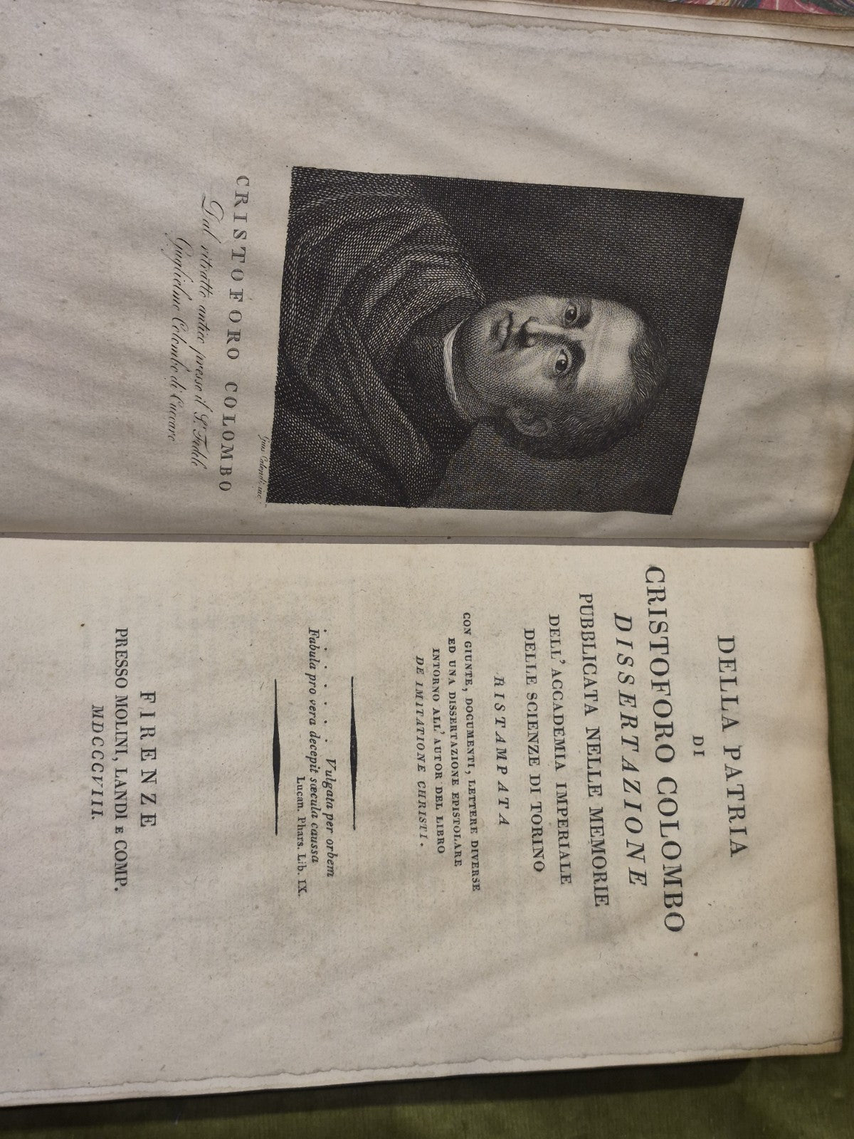 n/a / Della Patria di Cristoforo Colombo Dissertazione Pubblicata nelle Memorie7