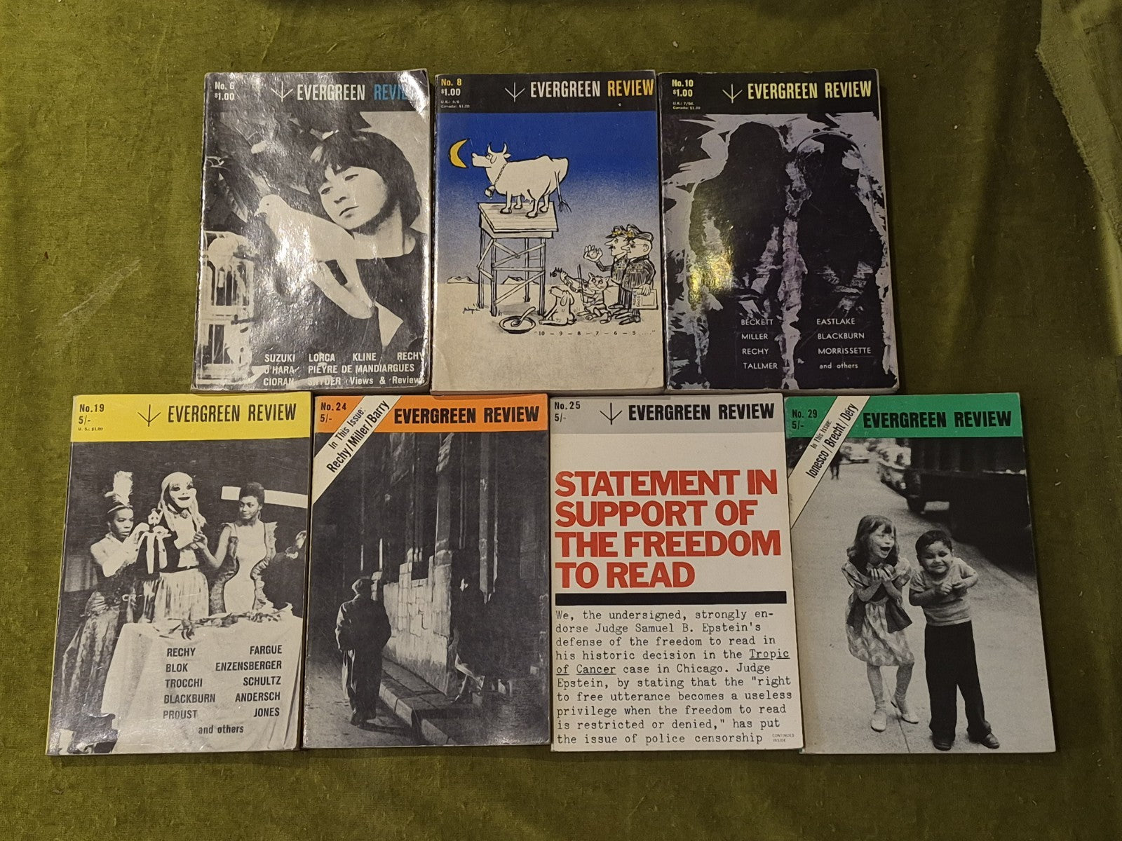 Evergreen Review - Seven Issues 1958-1963 0