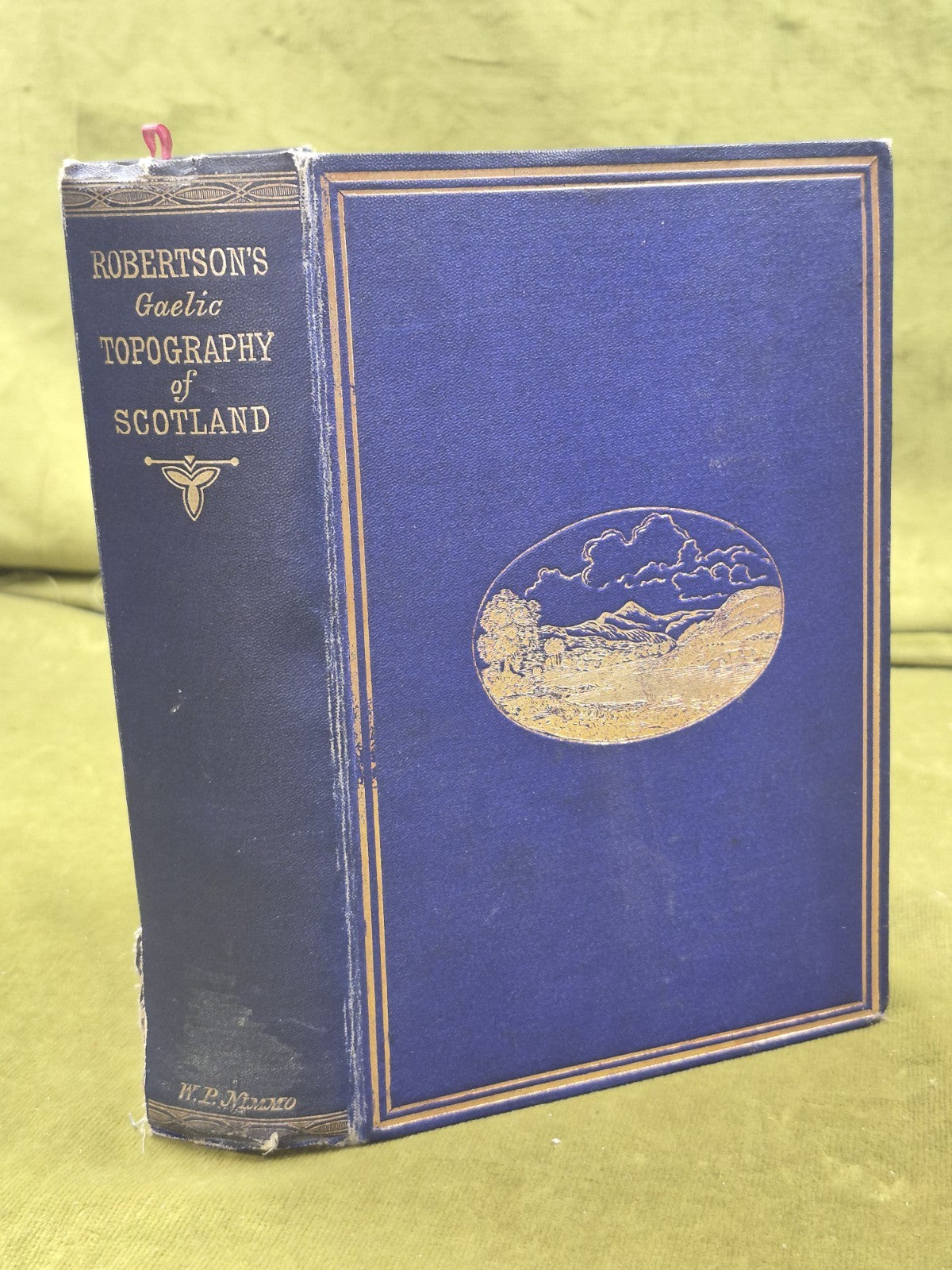 Gaelic Topography of Scotland James Robertson 1869 Sir Stirling Maxwell Letter0