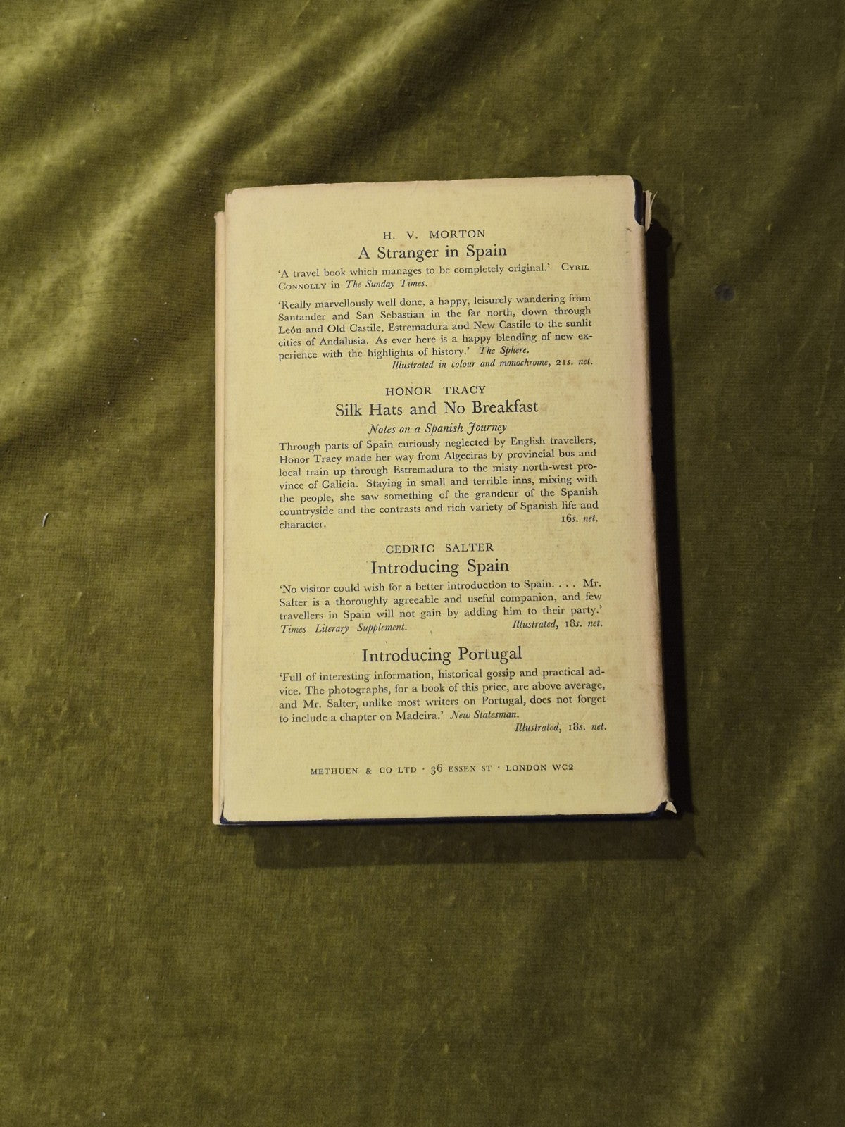 Anthony Carson - A Train to Tarragona 1957 1st HB DW1