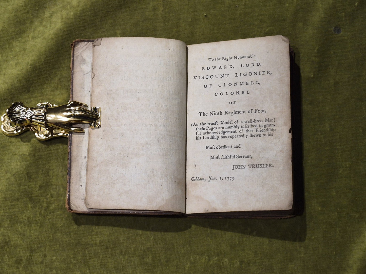 Principles of Politeness - Lord Chesterfield , John Trusler - 1775 1st Dublin4