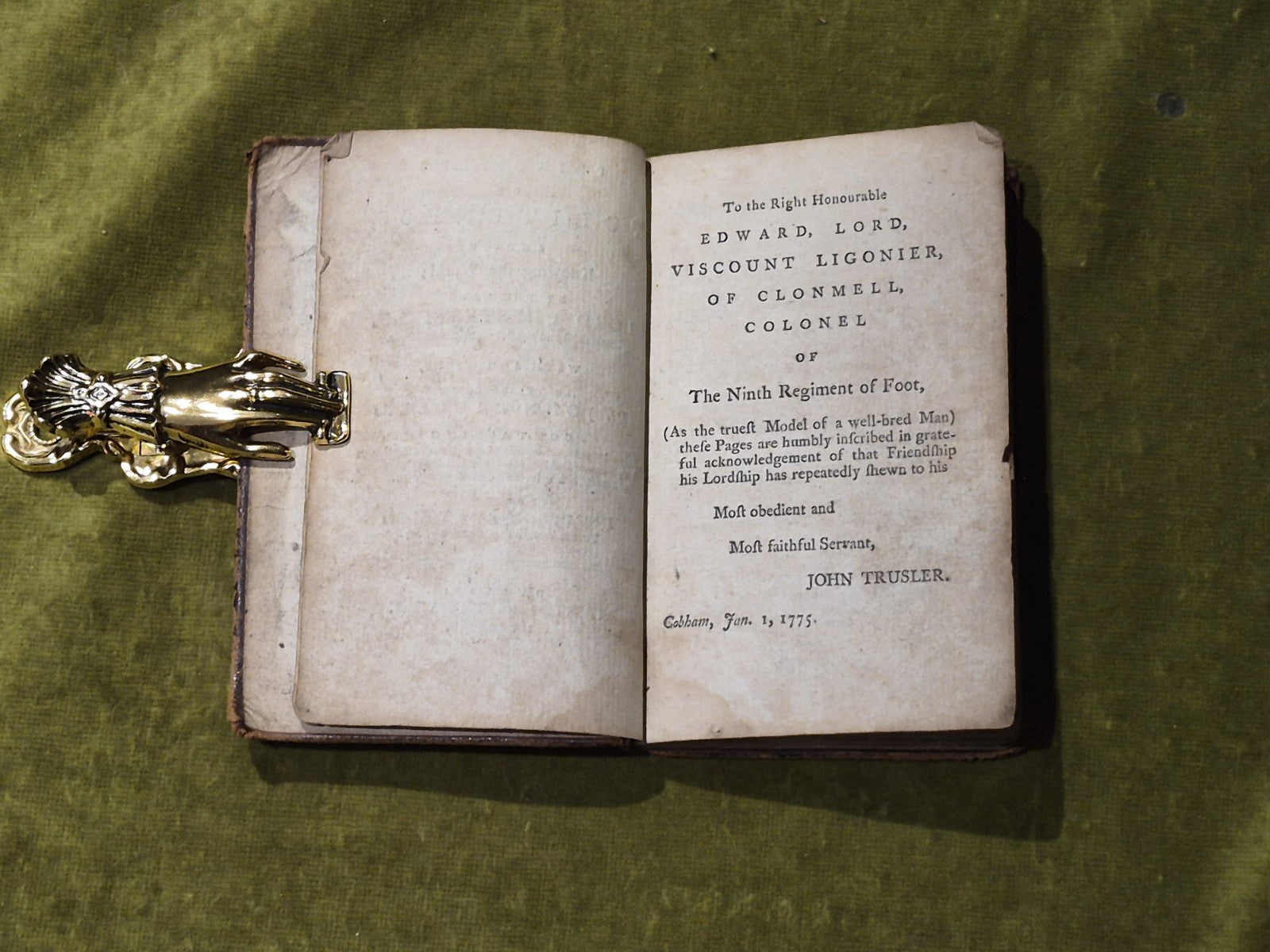 Principles of Politeness - Lord Chesterfield , John Trusler - 1775 1st Dublin4