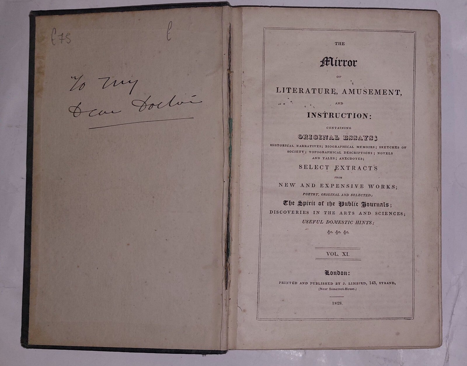 The Mirror Of Literature, Amusement And ... Vol XI 1828, King George IV Death7