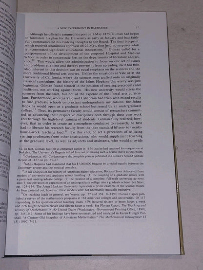 The Emergence of the American Mathematical Research Community, 1876-1900, Vol. 85