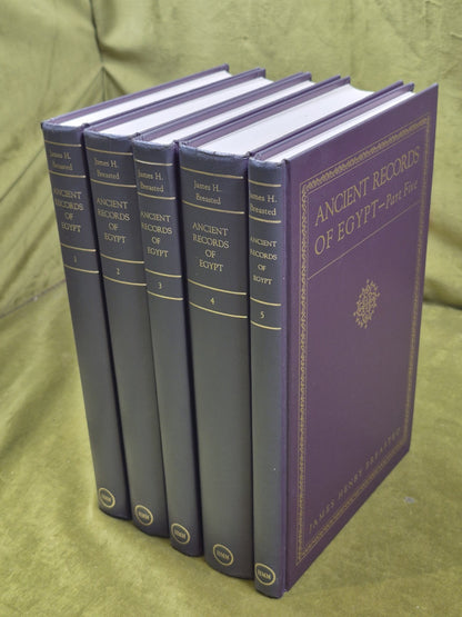 Ancient Records of Egypt James Henry Breasted Five Volume Set 1
