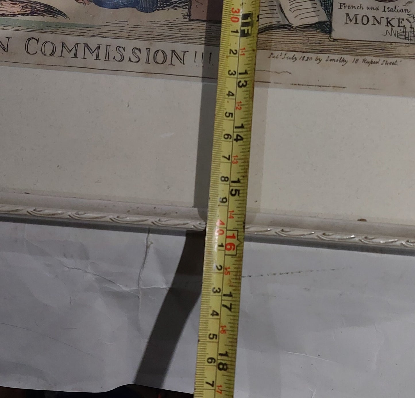 Issac Robert Cruickshank Original Hand Coloured Print MILAN COMMISSION!!! 182011