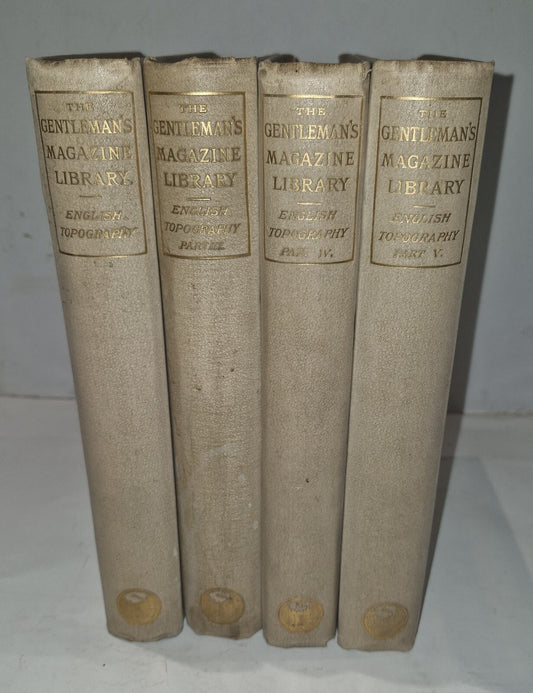 The Gentleman's Magazine Library: English Topography Volumes 1,3,4,5. Gomme 18910