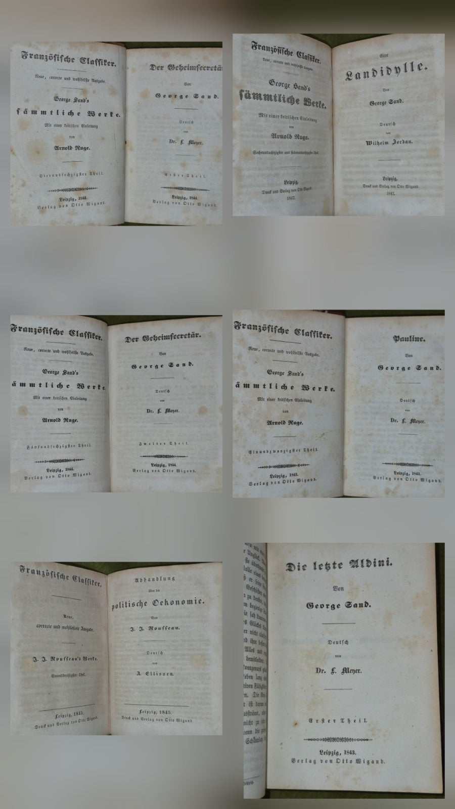 George Sand's Sämtliche Werke 1843 Otto Wigand2
