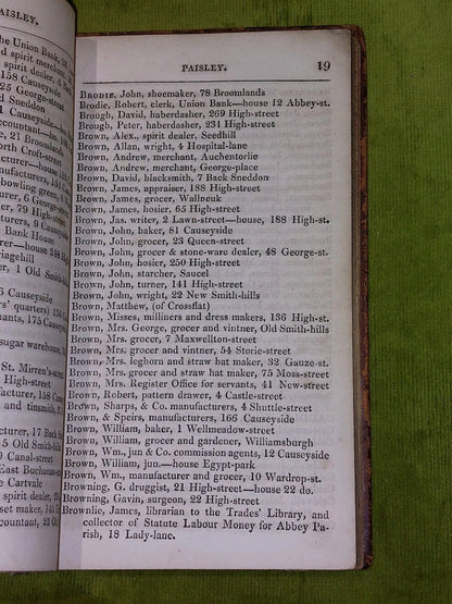 SET Fowler's Directory of Upper Renfrewshire 1830-31 & Lower 1834-35 - 2 Volumes10