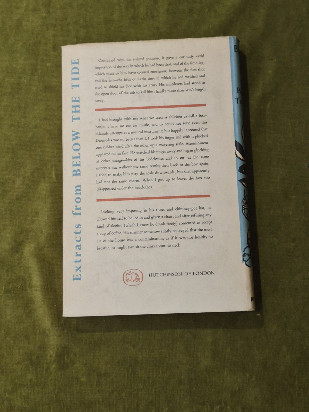 BELOW THE TIDE by PENELOPE TREMAYNE - HUTCHINSON- 1958 1st Hardback Dust Wrapper1