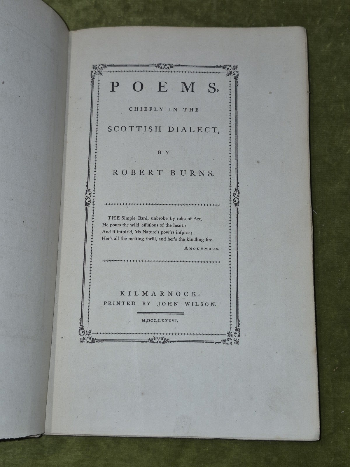 Poems Chiefly in the Scottish Dialect 1867 Kilmarnock Facsimile Signed Numbered6