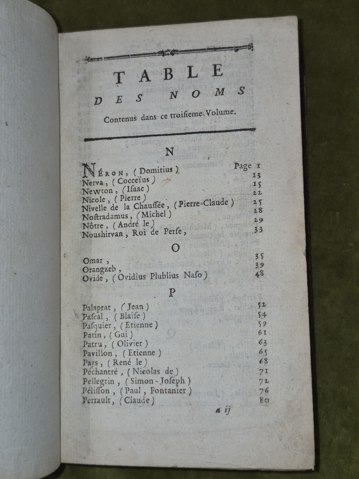 Dictionnaire Des Portraits et Acecdotes Des Hommes Illustres 1767 One Volume3