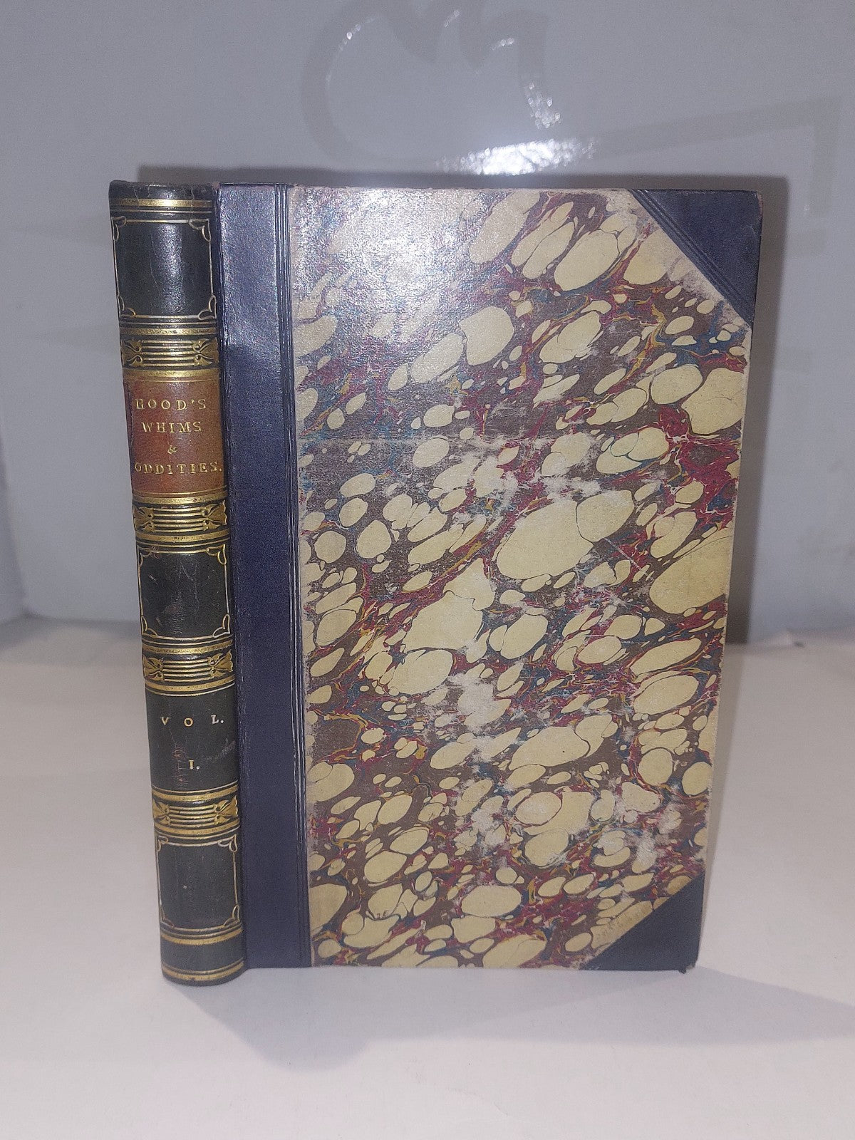 Whims and oddities : in prose & verse - Thomas Hood 2nd Ed Quarter Leather 18270