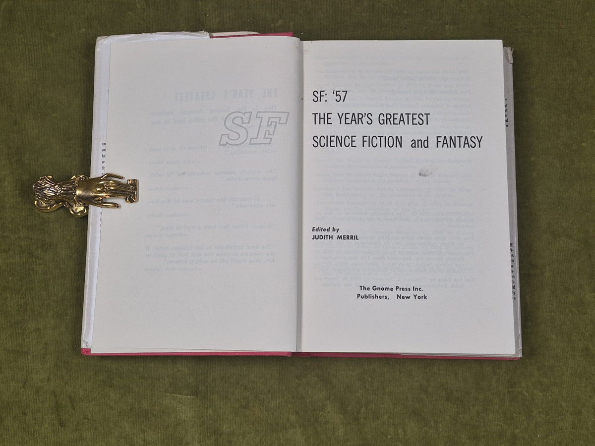 Judith Merril SF: 57 The Year’s Greatest Science Fiction And Fantasy Gnome Press3